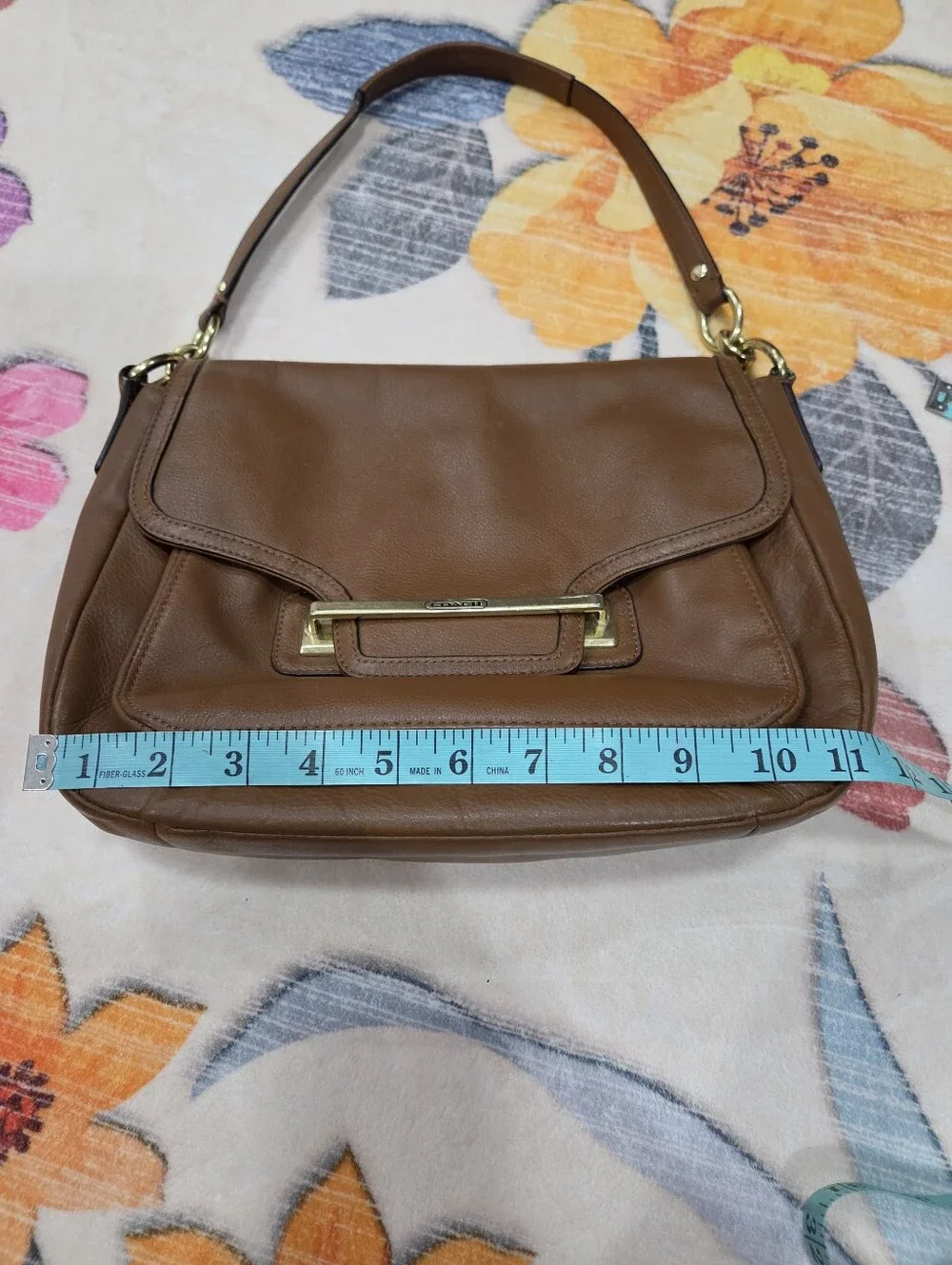 Coach Taylor Leather Flap Shoulder Bag